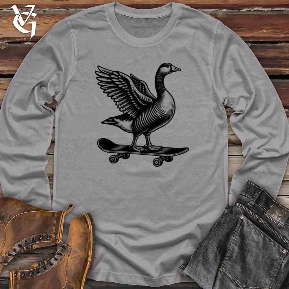 Duck Skateboarder Long Sleeve