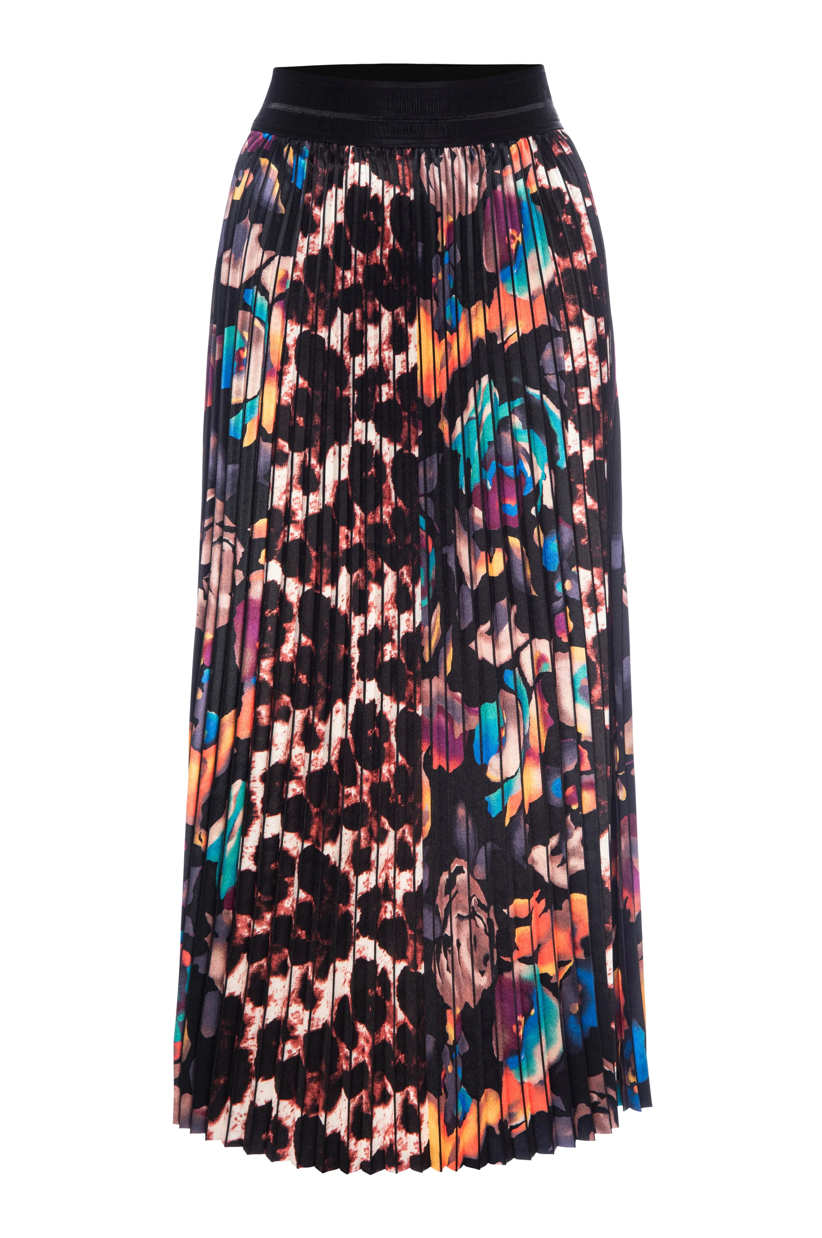 Electric Garden Pleated Skirt