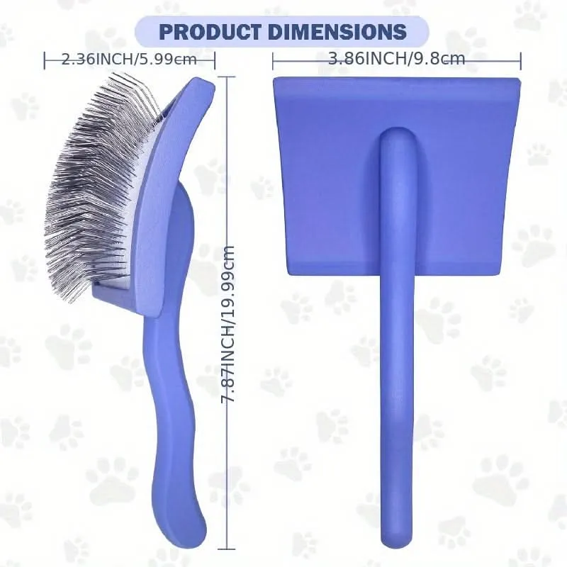 Extra Long Pin Dog Slicker Brush for Shedding