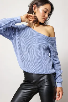 FAVORITE OFF SHOULDER RIBBED SWEATER