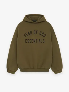 Fear of God Essentials Fleece Hoodie in Olive