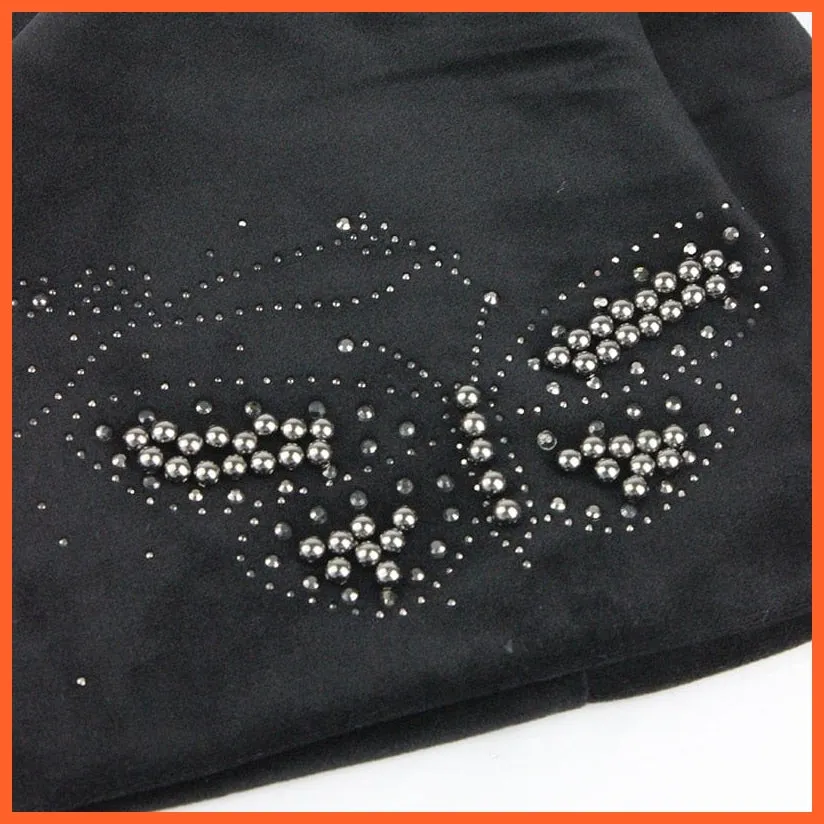 Female Beanie  Autumn  Winter Hip-Hop Caps | Fashion Skullies Rhinestone Hats For Women | Beanies Balaclava  Women Skullies