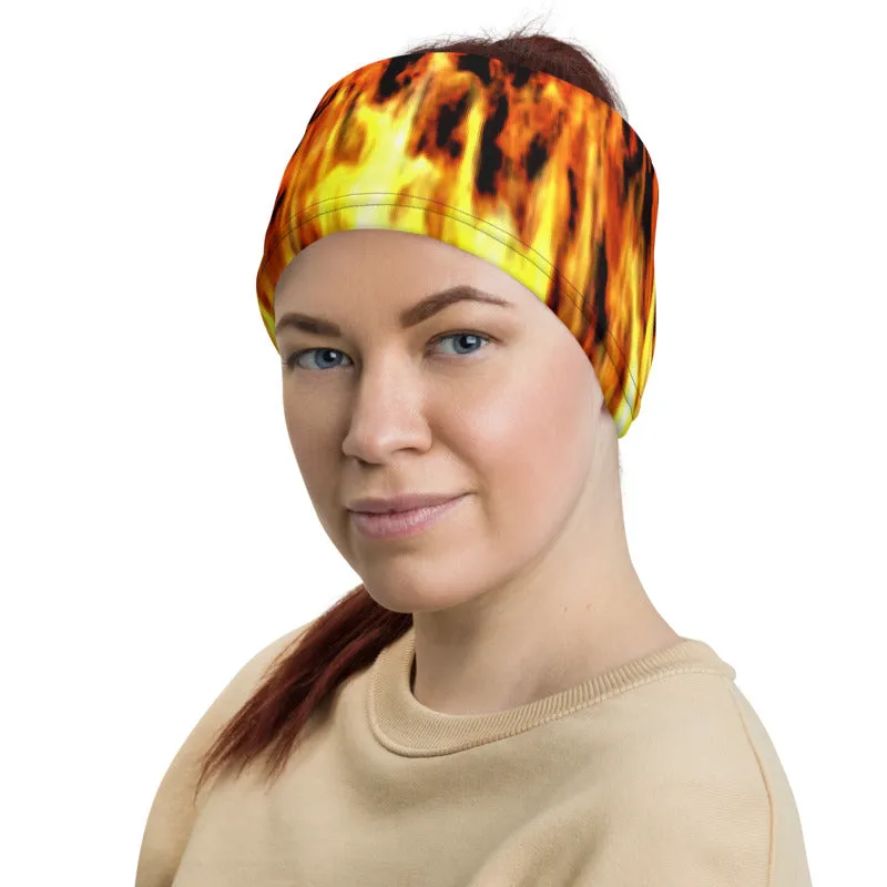 Fiery Skull Neck Gaiter