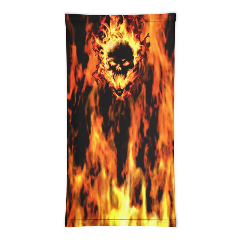 Fiery Skull Neck Gaiter