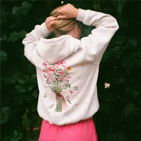 Floral Print Graphic Cute Hoodie