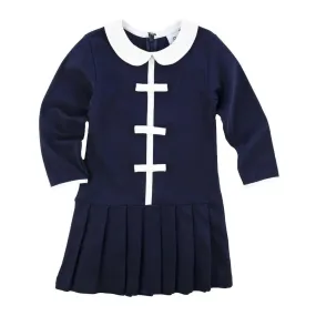 Florence Eiseman Knit Dress with Pleated Skirt & Bows
