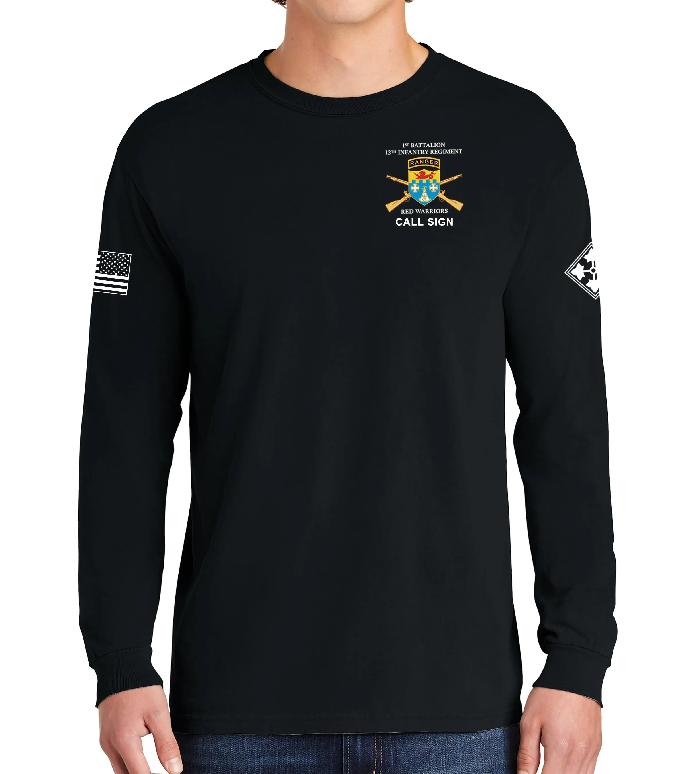 H Co Long Sleeve 50-50 Blend Unisex Shirt. This shirt IS approved for PT