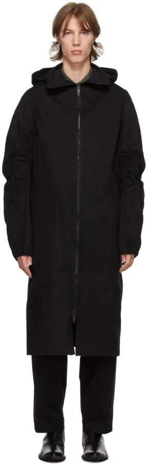 Haider Ackermann Black Cotton Parka