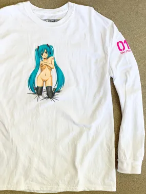 hatsune LONG SLEEVE t-shirt WHITE