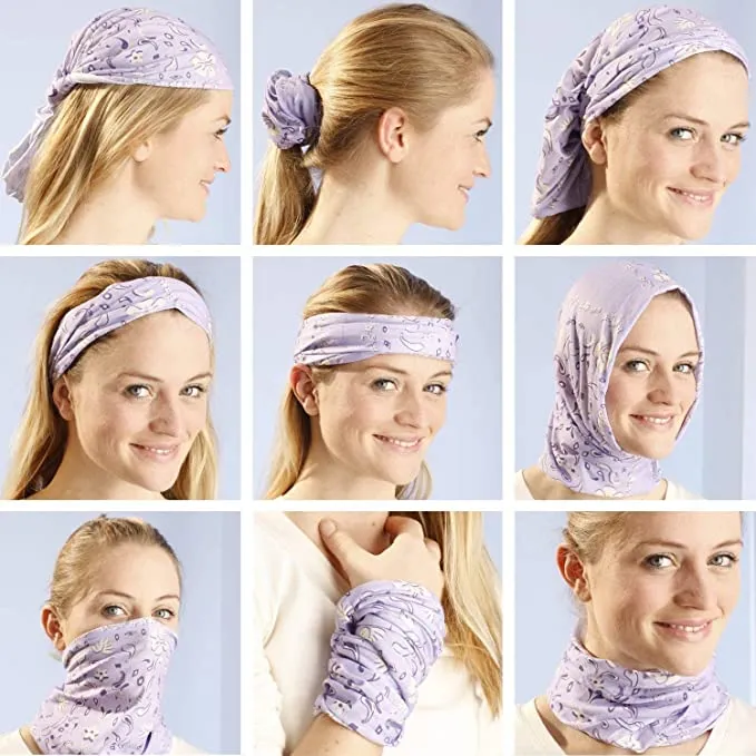 Headband Bandana Protective Multi-use Seamless Breathable Neck Scarf