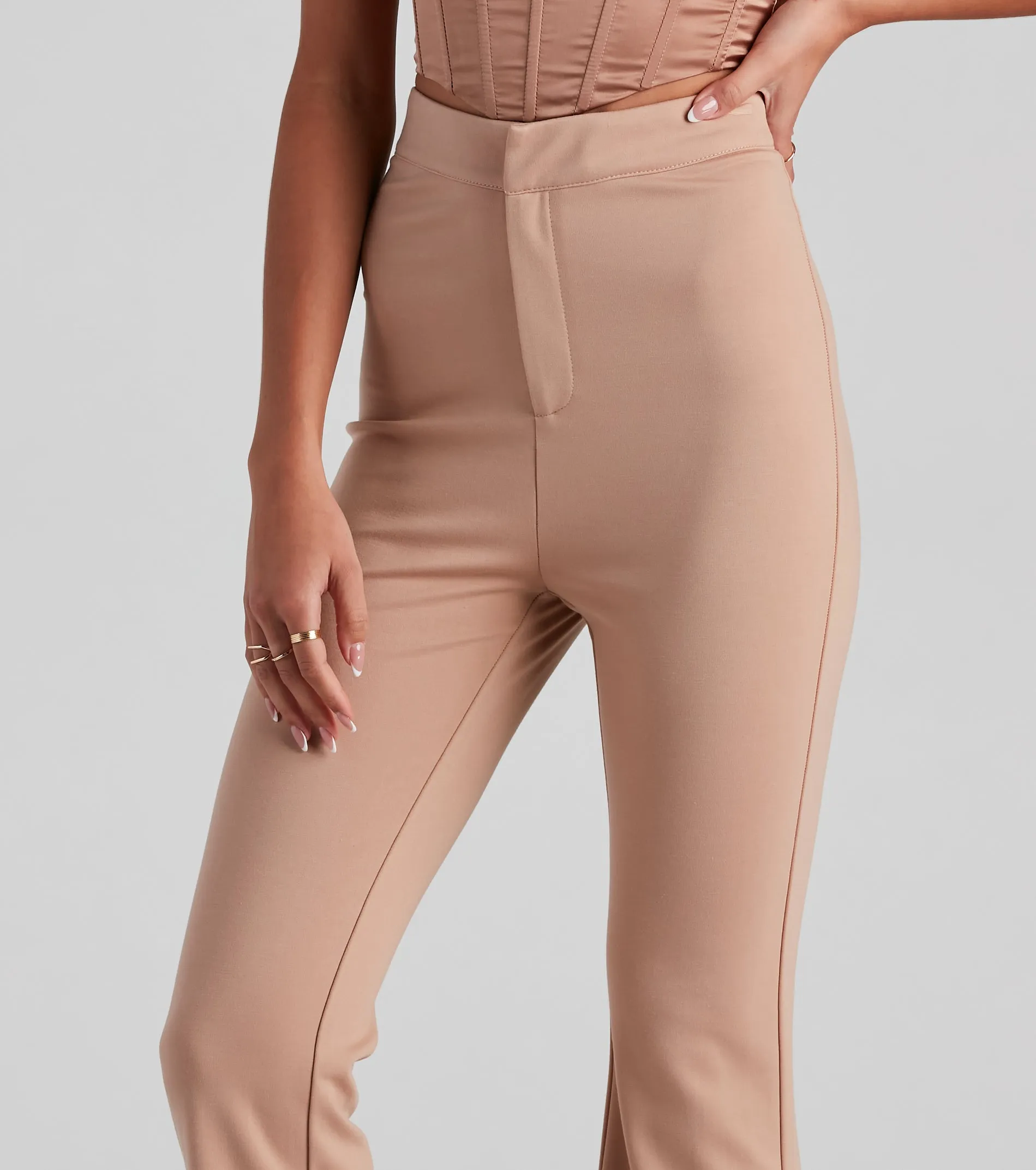 In Office Ponte Flare Trouser Pants