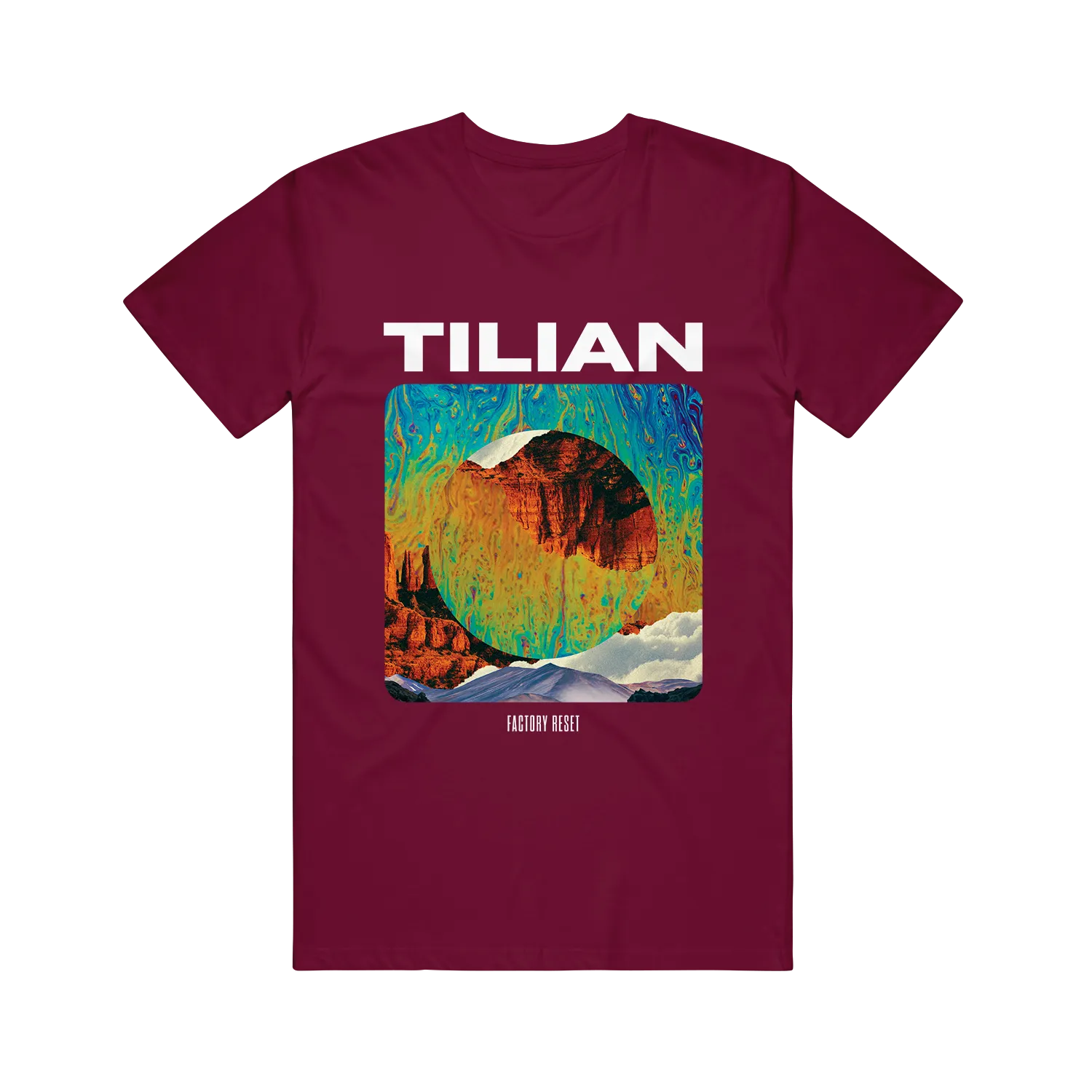 Inverted Glimpse Maroon Tee