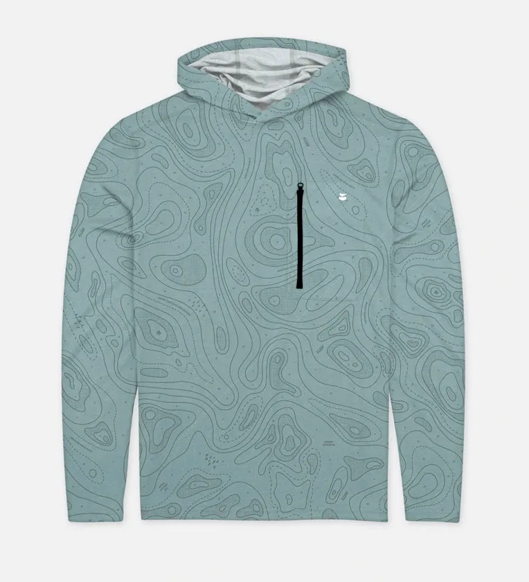 Jetty Skiff UV Hooded LST - Light Blue