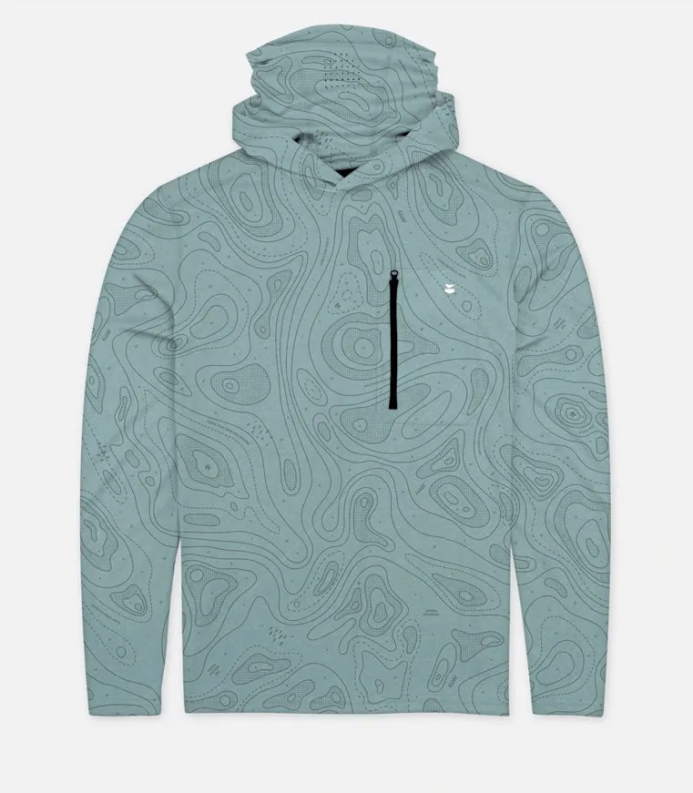 Jetty Skiff UV Hooded LST - Light Blue