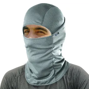 KINGSWAY® Dual Layer Face Mask for Bikers, Full Face Cover Balaclava Riding Gear Bike & Cycling Accessories Helmet Liner for Men Women Save from UV Sun and Dust, 4 Way Stretch, Grey, Pack of 1