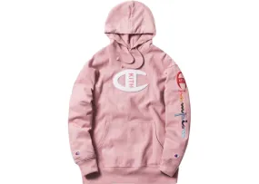 Kith "Champion Logo" Hoodie Pink