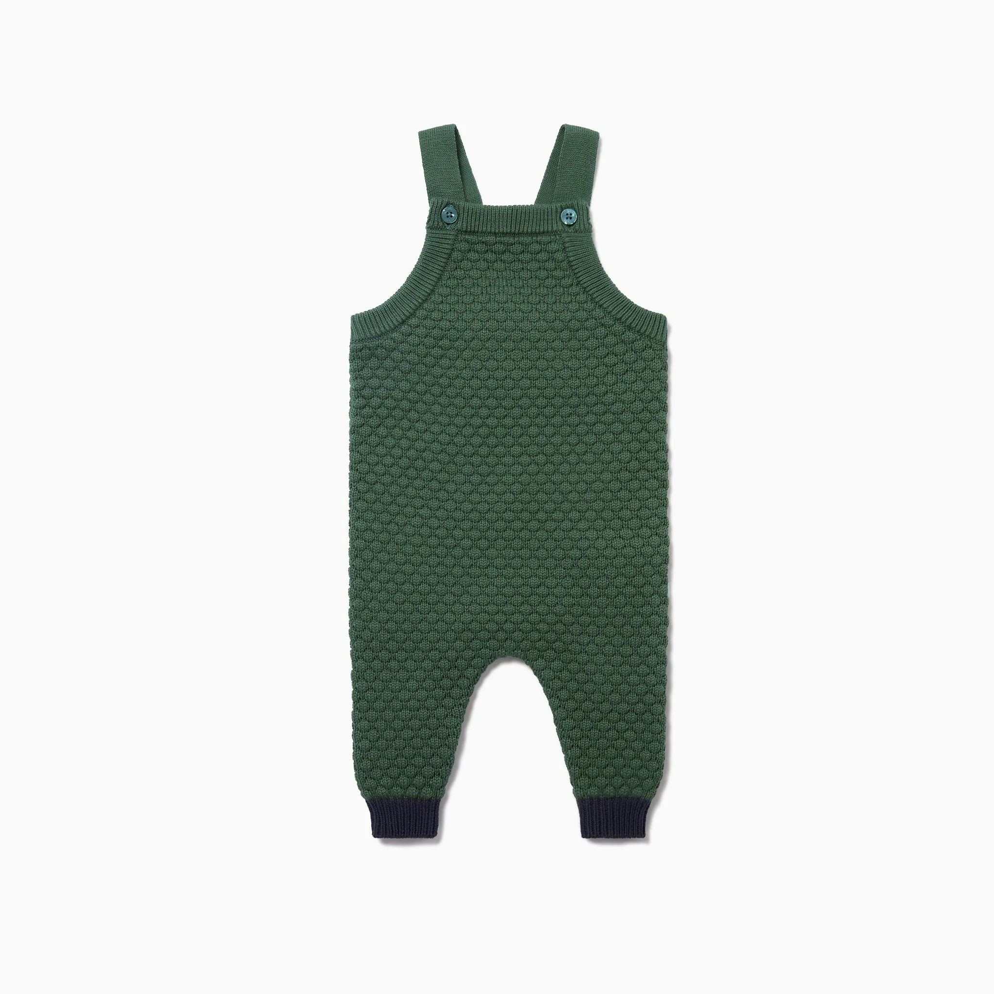 Knitted Dungarees & Roll Neck Bodysuit Outfit