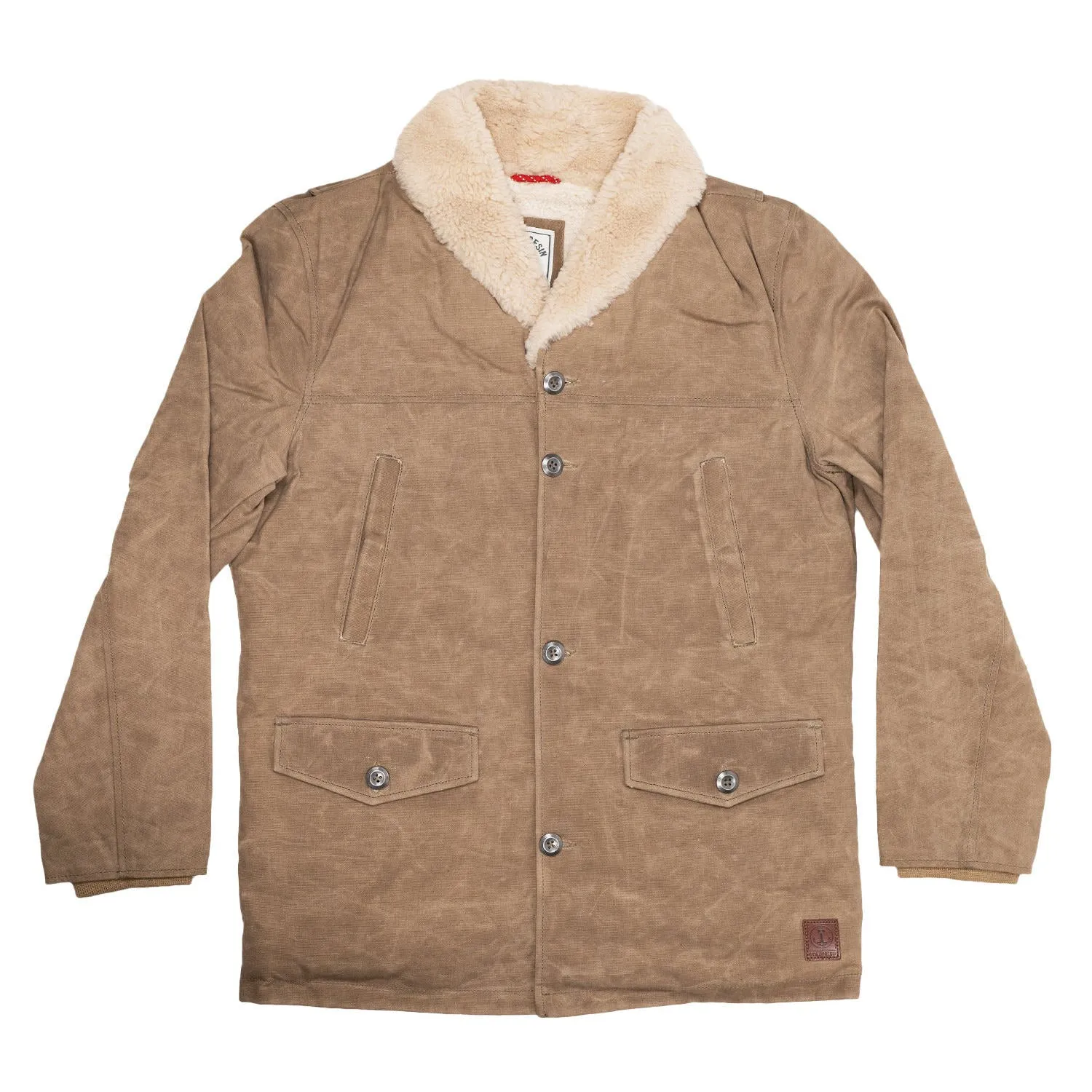 Lincoln Canvas Wachsjacke – Hellbraun