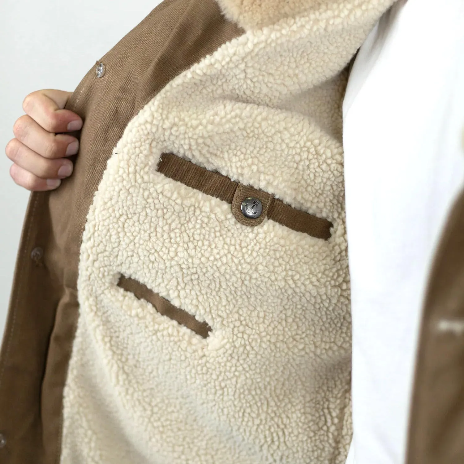 Lincoln Canvas Wachsjacke – Hellbraun