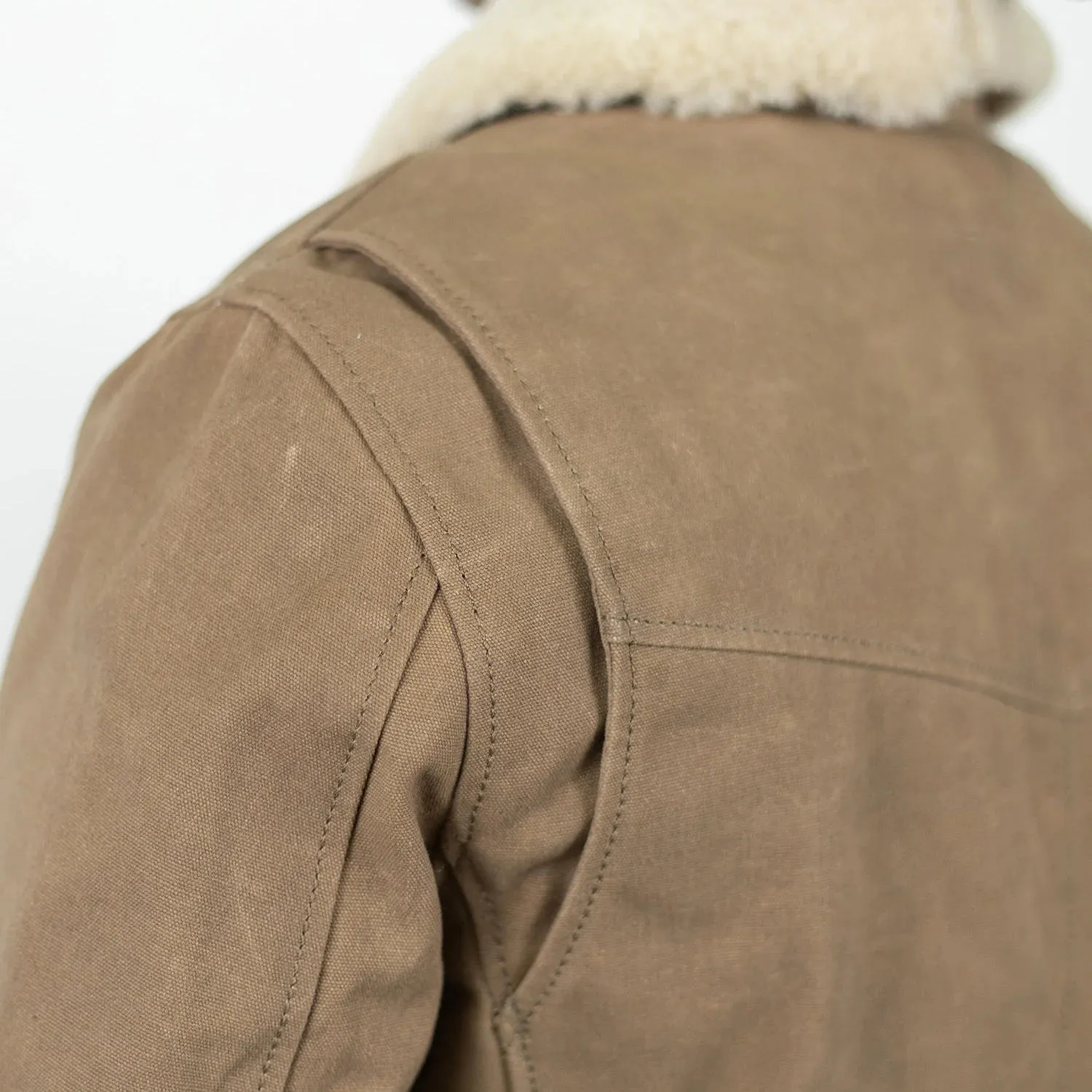 Lincoln Canvas Wachsjacke – Hellbraun
