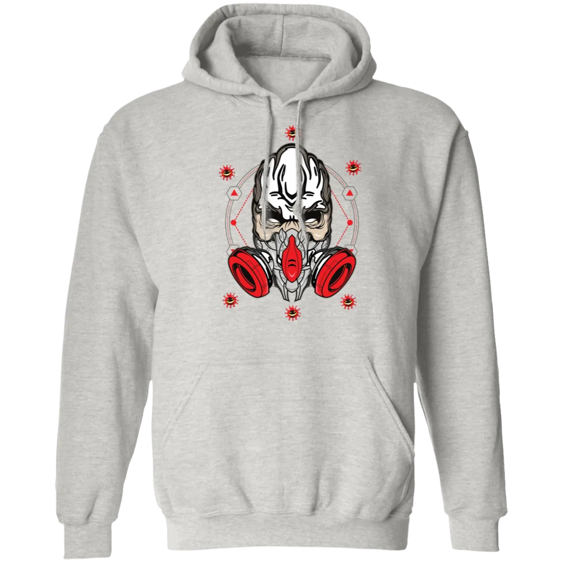 Masked Zombie Halloween Costume Pullover Hoodie