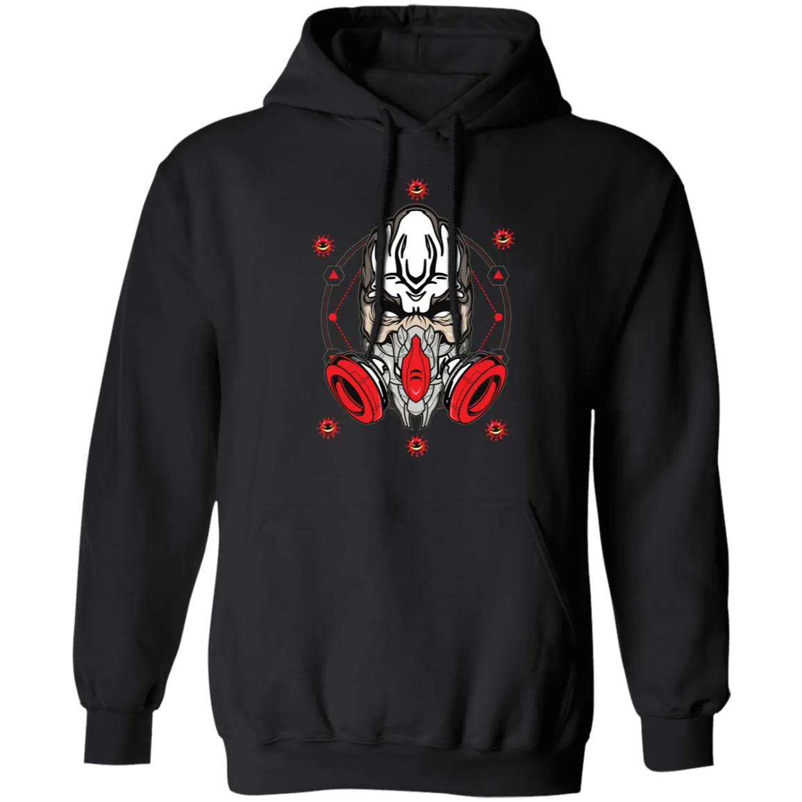 Masked Zombie Halloween Costume Pullover Hoodie