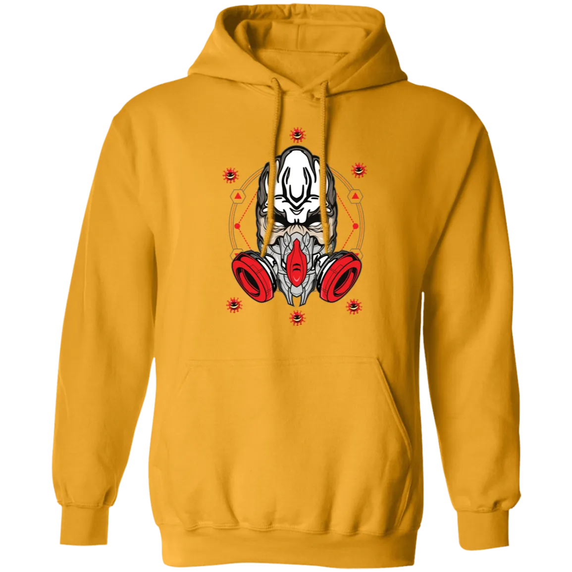 Masked Zombie Halloween Costume Pullover Hoodie