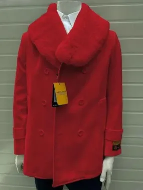 Mens Fur Collar Coat Fur Collar Jacket