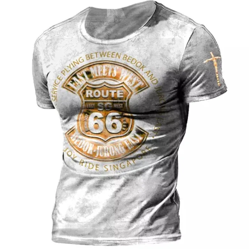 Men's Route 66 Short Sleeve T-shirt