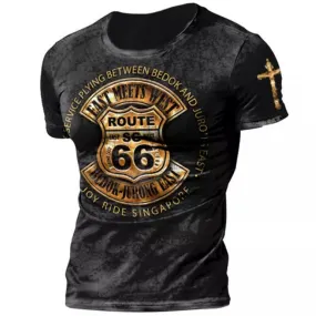 Men's Route 66 Short Sleeve T-shirt