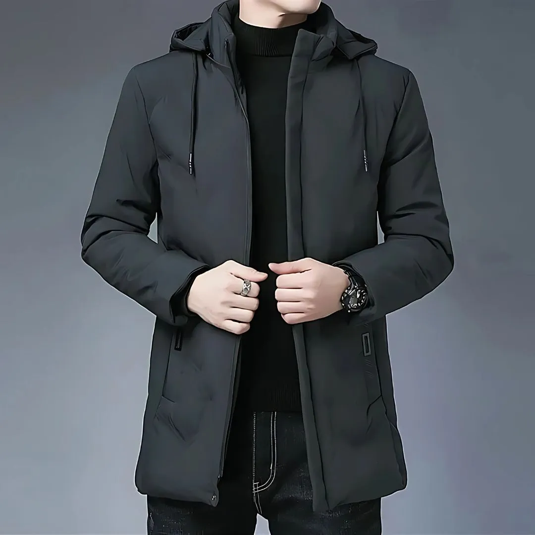 Men's Slim Fit Hooded Parka