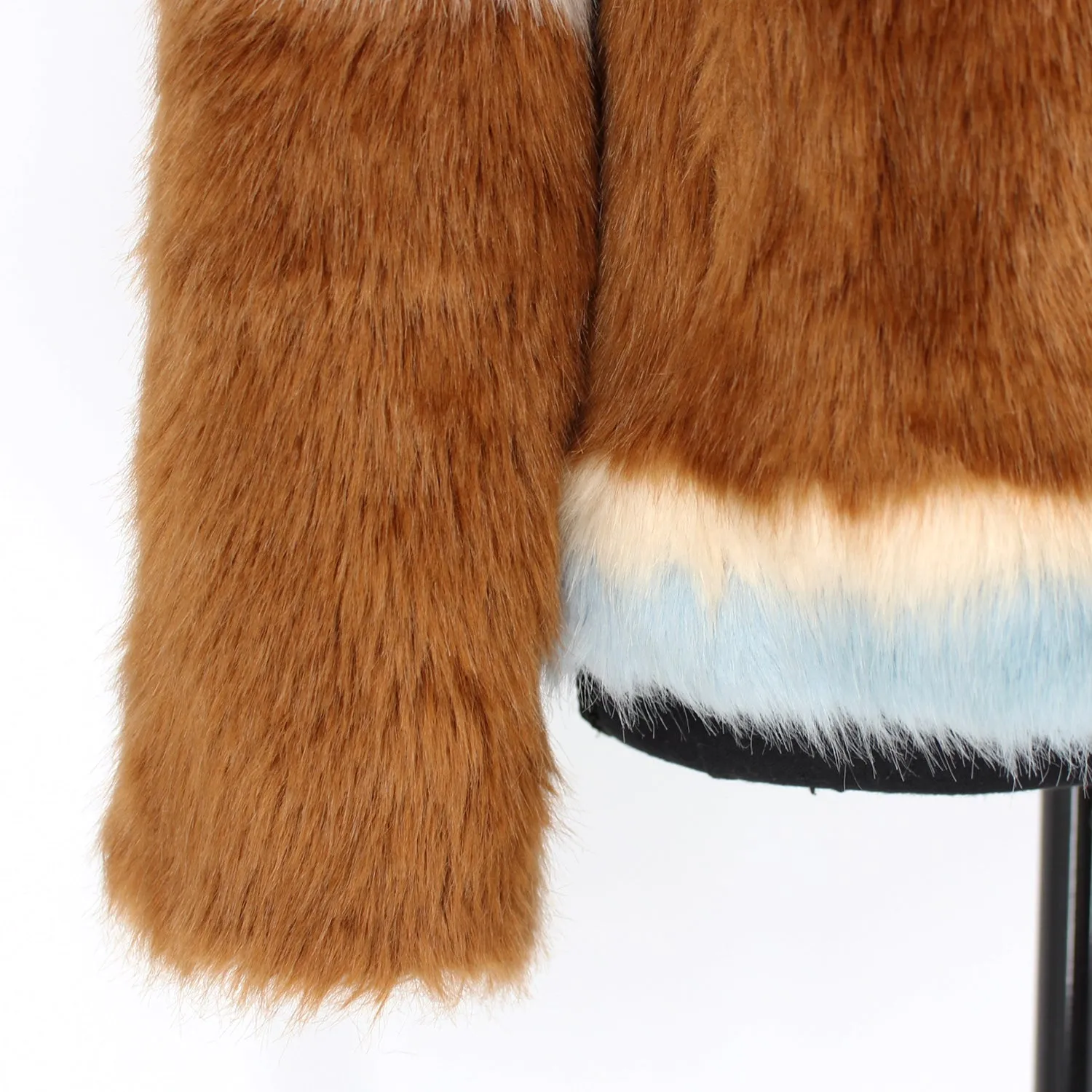 MOTHER Boxy Faux Fur Jacket