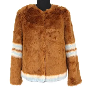 MOTHER Boxy Faux Fur Jacket