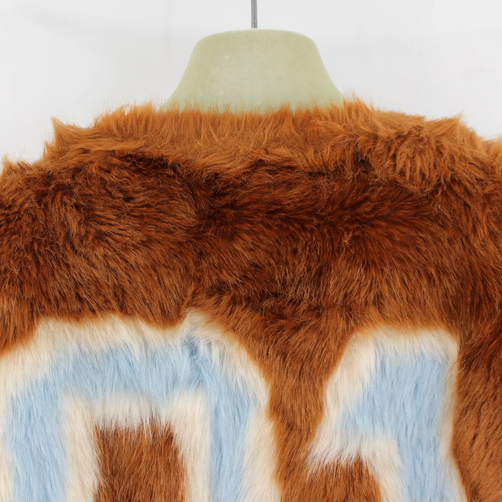 MOTHER Boxy Faux Fur Jacket