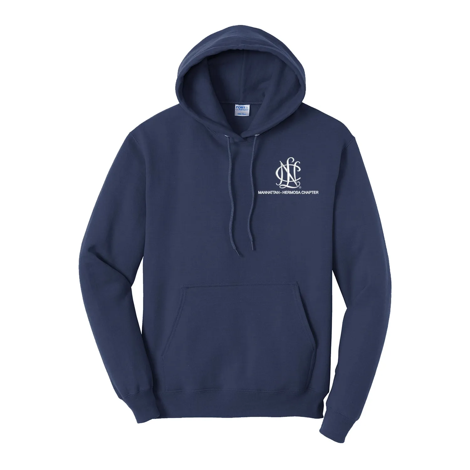 National Charity League Hooded Pullover Sweatshirt - NCL Manhattan-Hermosa - Navy Hoodie