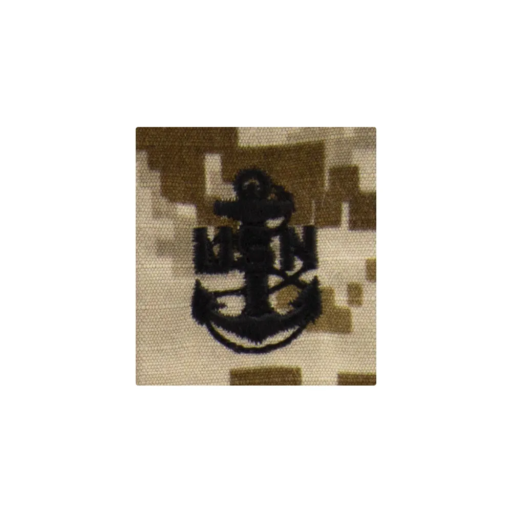 Navy Parka Tab Desert Digital Embroidered Rank - Enlisted & Officer