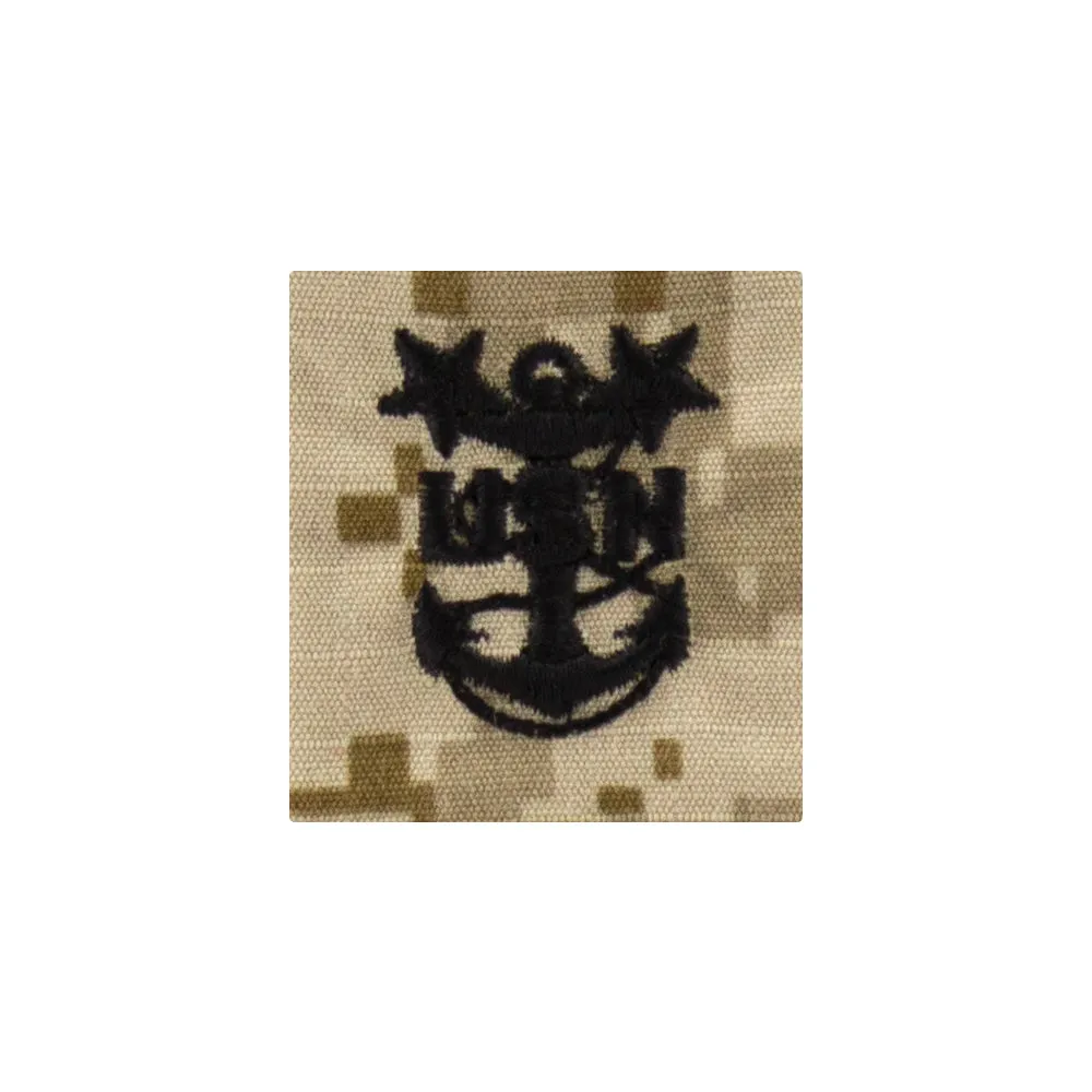 Navy Parka Tab Desert Digital Embroidered Rank - Enlisted & Officer