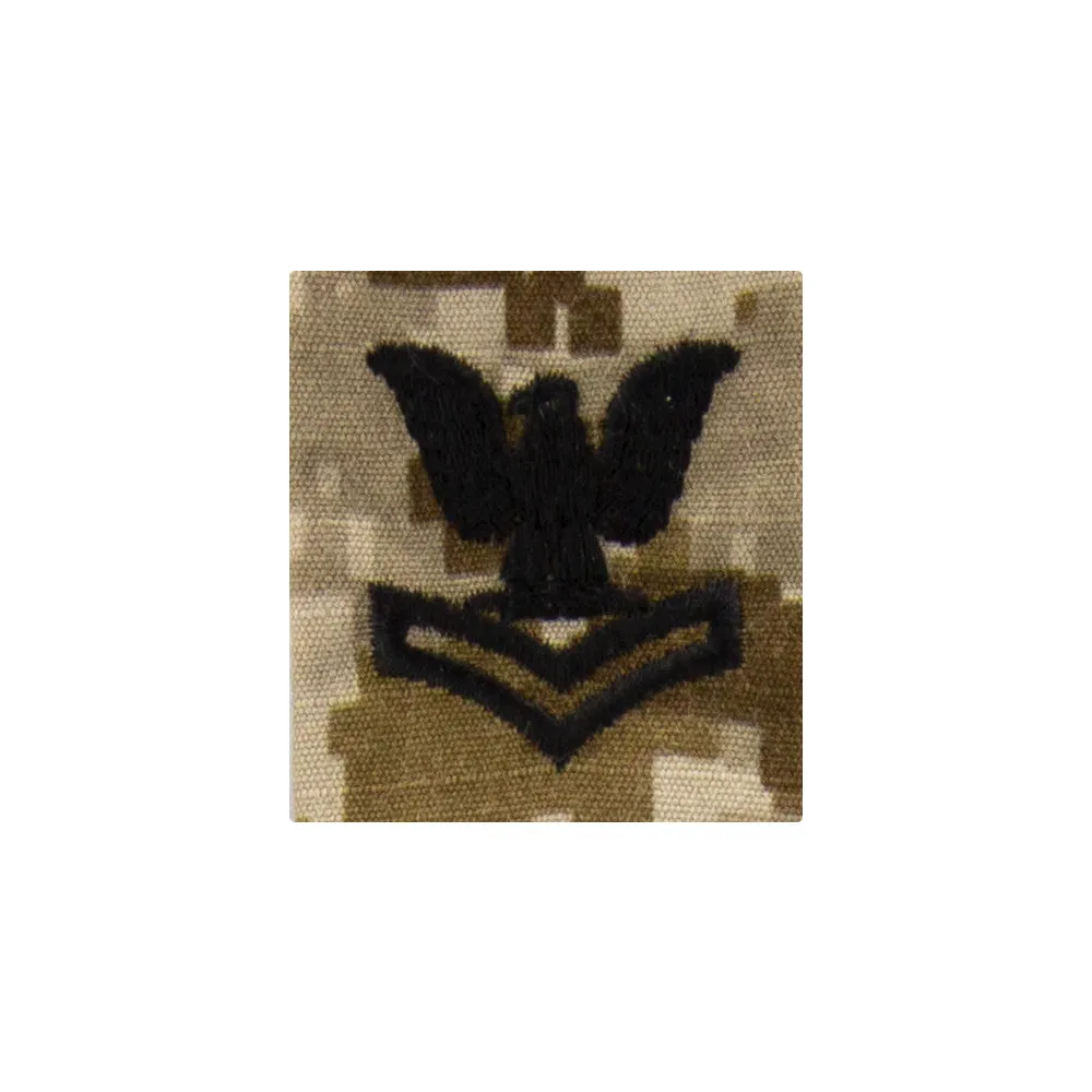 Navy Parka Tab Desert Digital Embroidered Rank - Enlisted & Officer