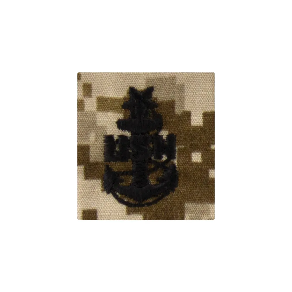 Navy Parka Tab Desert Digital Embroidered Rank - Enlisted & Officer