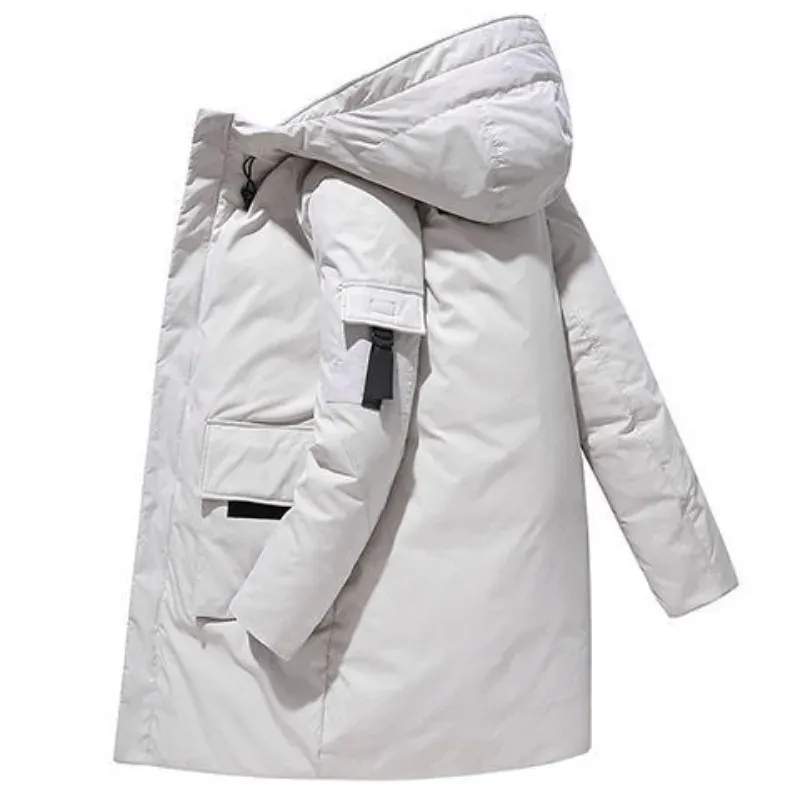 Nordoor - Parka Winterjas Heren – Lang Model met Capuchon en Meerdere Zakken