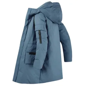 Nordoor - Parka Winterjas Heren – Lang Model met Capuchon en Meerdere Zakken