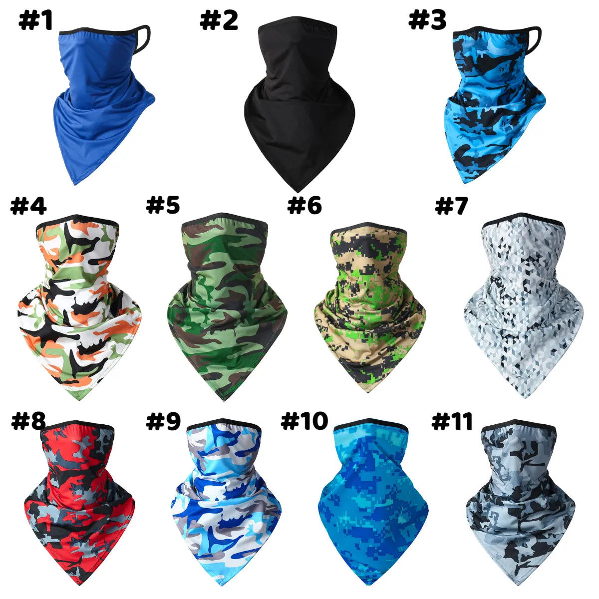 Outdoor Cycling Riding Neck Gaiter Face Scarfs(11 Styles)