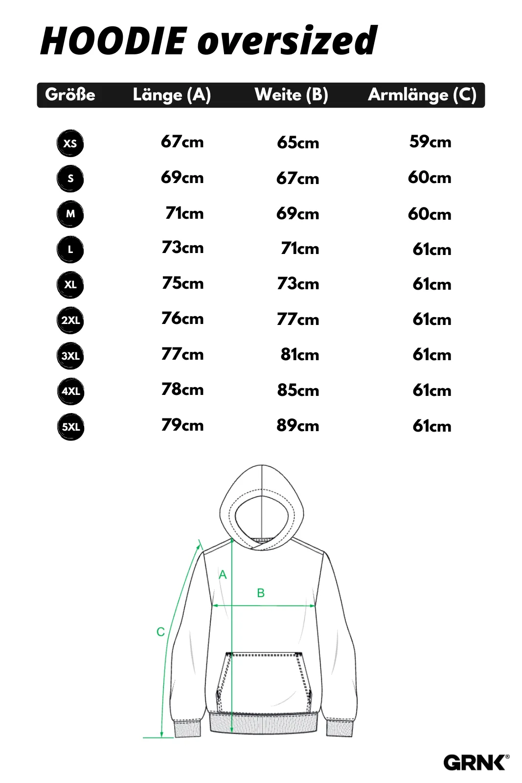 Oversized Hoodie - GRNK - Core Edition (Island Paradise)