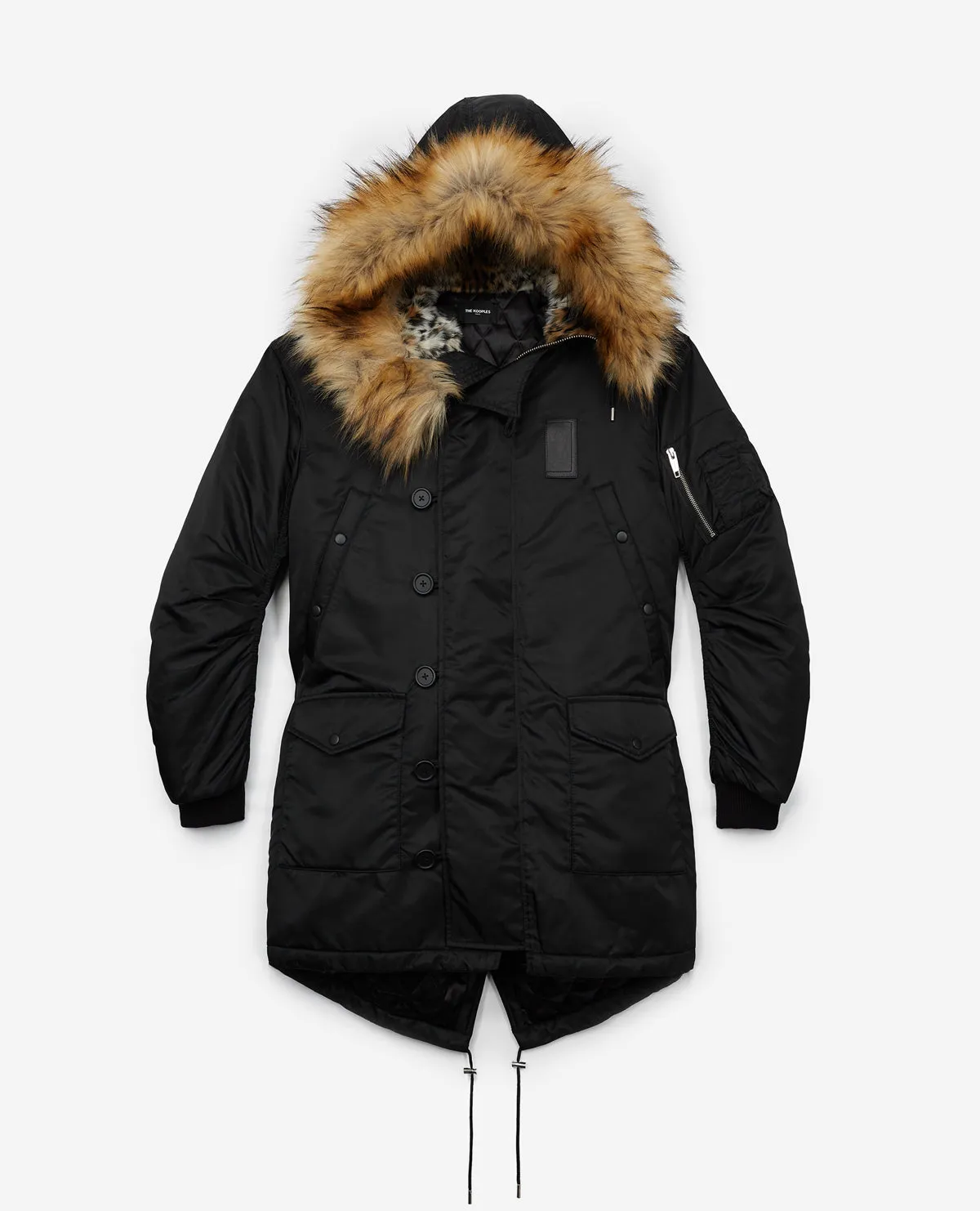Parka oversize noire