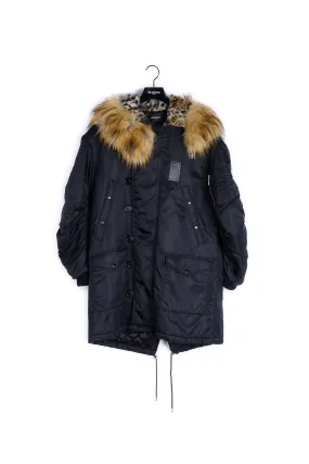 Parka oversize noire