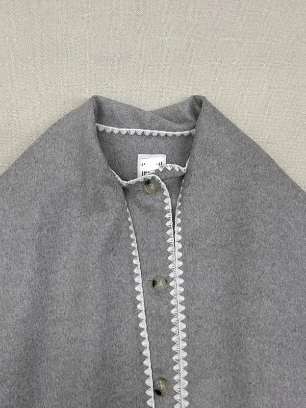 Plus Size Shawl Winter Coat Women