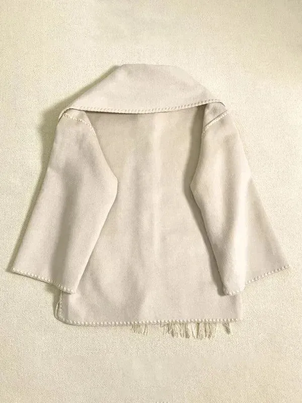 Plus Size Shawl Winter Coat Women
