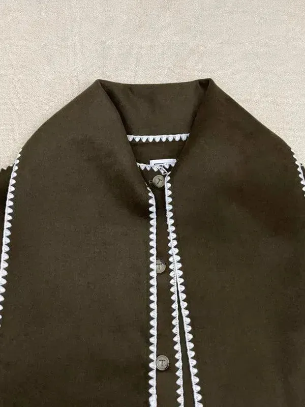 Plus Size Shawl Winter Coat Women