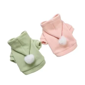 Pom Pom Pastel Pet Hoodie