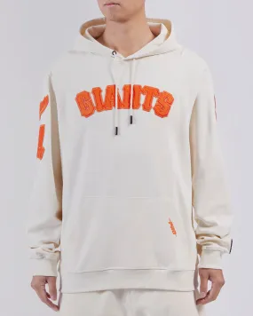 Pro Standard Men's San Francisco Giants Triple Tonal DK Po Hoodie-Eggshell